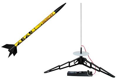 model rocket,estes rocket,HeliCAT Model Rocket Starter Set -- Easy To Assemble -- #1465
