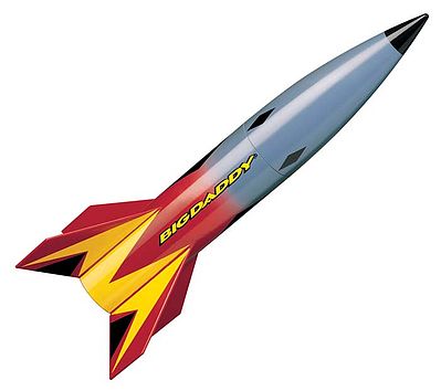 estes rocket,estes rockets,Big Daddy 'E' Model Rocket Kit -- Skill Level 2 -- #2162